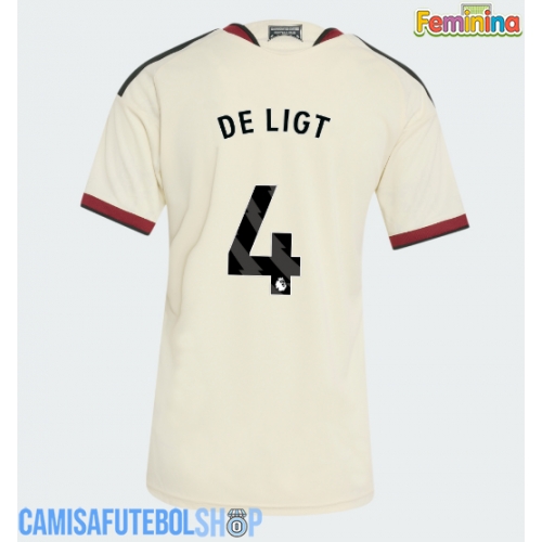 Camisa de time de futebol Manchester United Matthijs de Ligt #4 Replicas 3º Equipamento Feminina 2026-27 Manga Curta